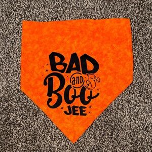 Orange Halloween Dog Bandana